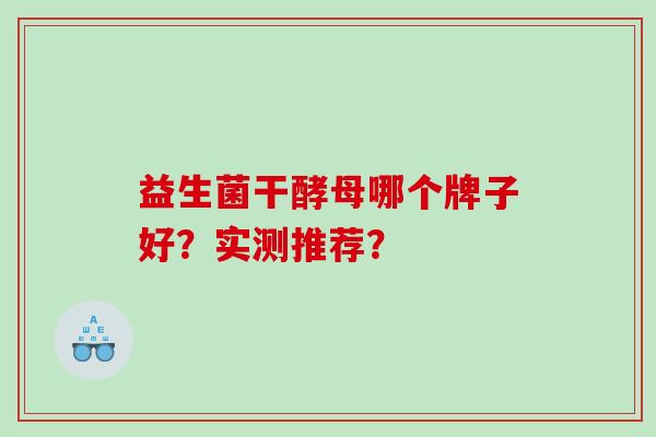 益生菌干酵母哪个牌子好？实测推荐？