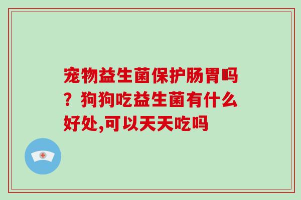 宠物益生菌保护肠胃吗？狗狗吃益生菌有什么好处,可以天天吃吗
