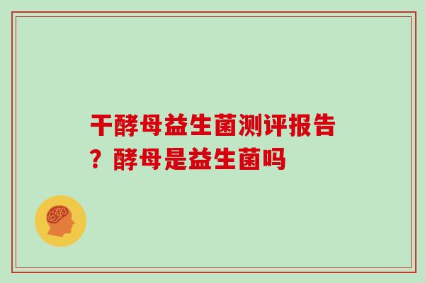 干酵母益生菌测评报告？酵母是益生菌吗