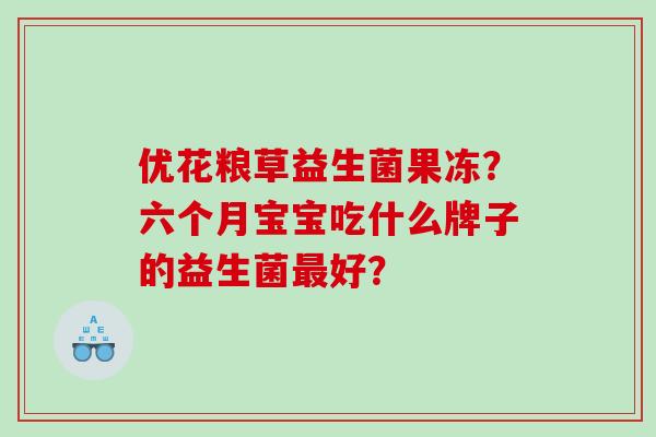 优花粮草益生菌果冻？六个月宝宝吃什么牌子的益生菌好？