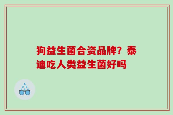 狗益生菌合资品牌？泰迪吃人类益生菌好吗