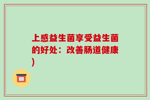 上感益生菌享受益生菌的好处：改善肠道健康)