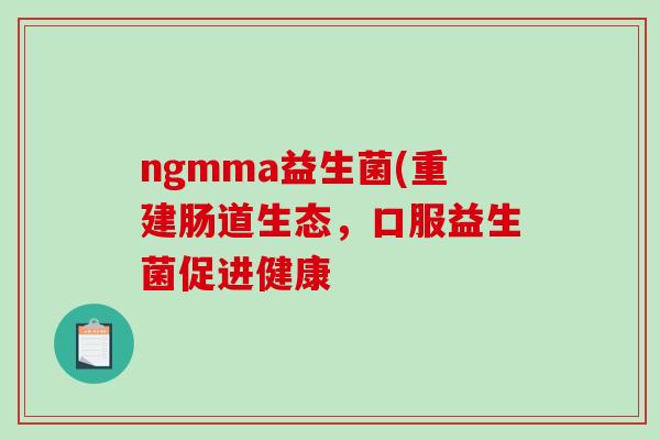ngmma益生菌(重建肠道生态，口服益生菌促进健康