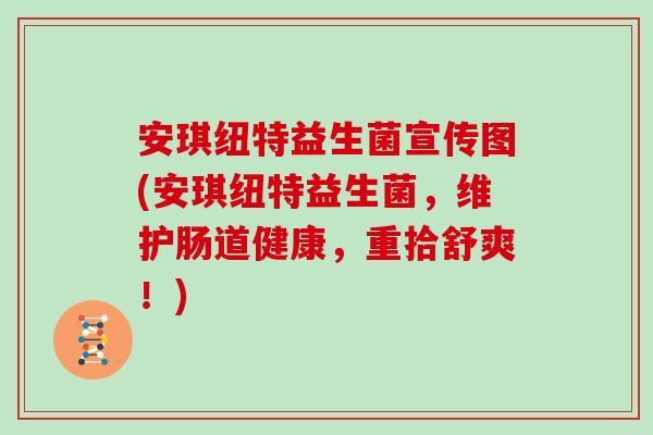 安琪纽特益生菌宣传图(安琪纽特益生菌，维护肠道健康，重拾舒爽！)