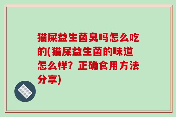 猫屎益生菌臭吗怎么吃的(猫屎益生菌的味道怎么样？正确食用方法分享)