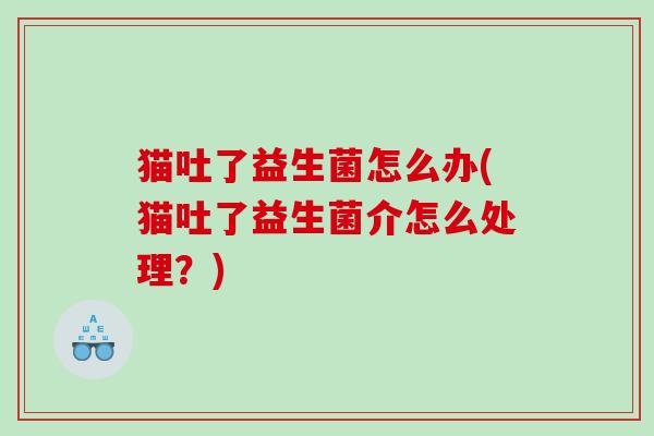 猫吐了益生菌怎么办(猫吐了益生菌介怎么处理？)