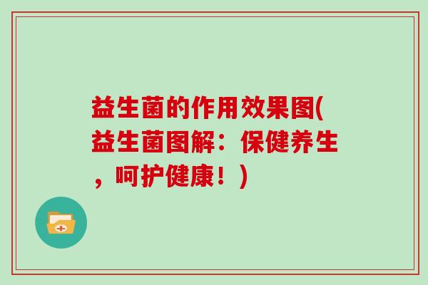 益生菌的作用效果图(益生菌图解:保健养生,呵护健康!) 益生菌的作用效果图(益生菌图解:保健养生,呵护健康!)