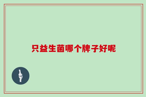 只益生菌哪个牌子好呢