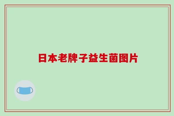 日本老牌子益生菌图片