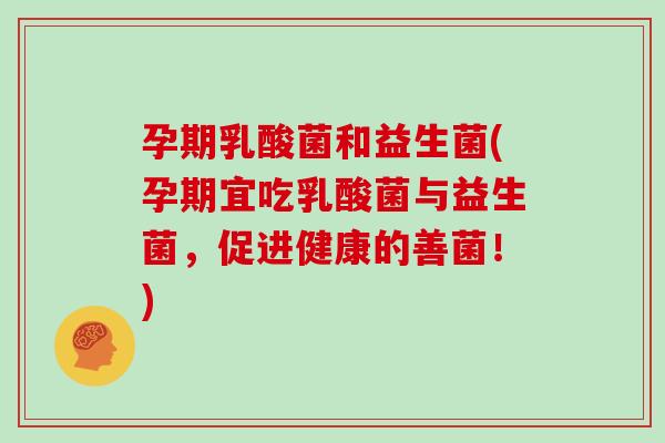 孕期乳酸菌和益生菌(孕期宜吃乳酸菌与益生菌,促进健康的善菌!) 孕期乳酸菌和益生菌(孕期宜吃乳酸菌与益生菌,促进健康的善菌!)