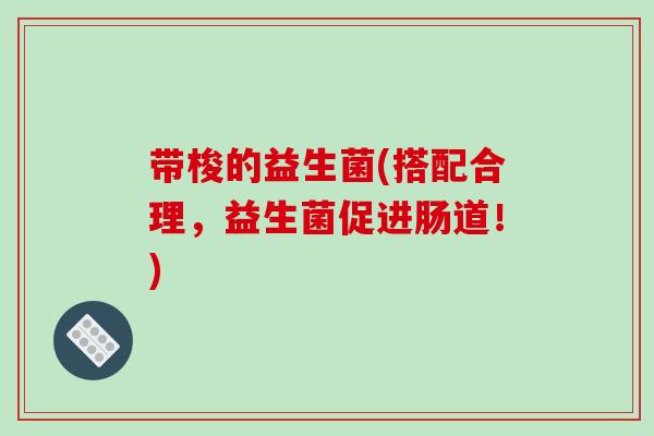 带梭的益生菌(搭配合理,益生菌促进肠道!) 带梭的益生菌(搭配合理,益生菌促进肠道!)