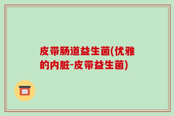 皮带肠道益生菌(优雅的内脏-皮带益生菌)