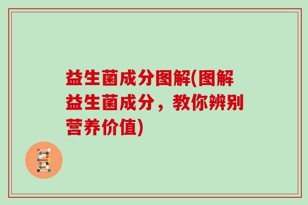 益生菌成分图解(图解益生菌成分，教你辨别营养价值)