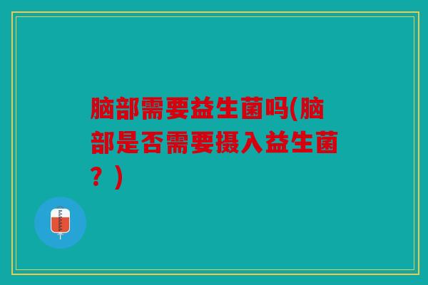 脑部需要益生菌吗(脑部是否需要摄入益生菌？)