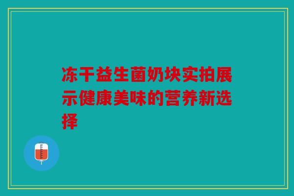 冻干益生菌奶块实拍展示健康美味的营养新选择